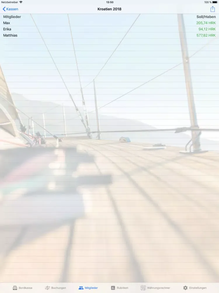 Master Yachting - Bordkasse iPad  स्क्रीनशॉट