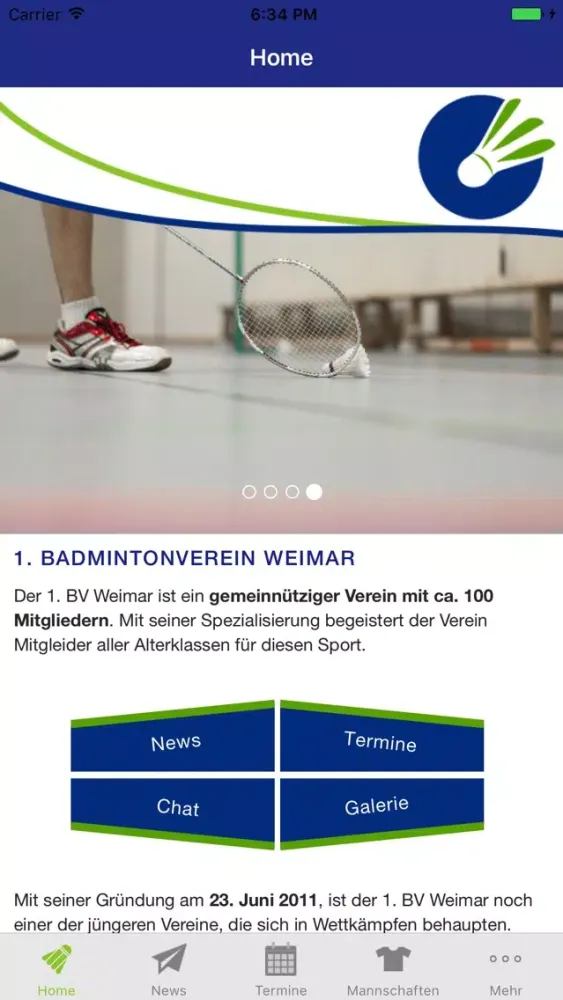 1. Badmintonverein Weimar سکرین شاٹس