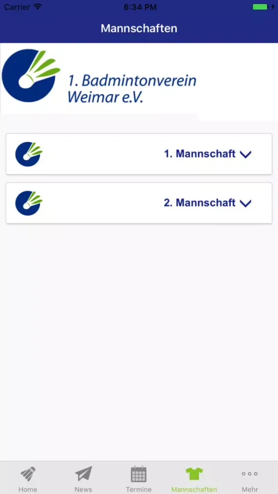1. Badmintonverein Weimar سکرین شاٹس