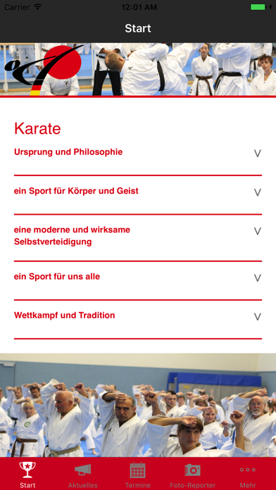 Deutscher Karate Verband e.V. スクリーンショット