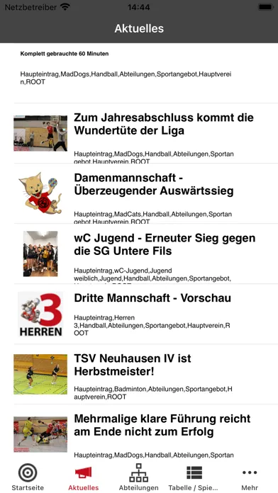 TSV Neuhausen/Filder スクリーンショット