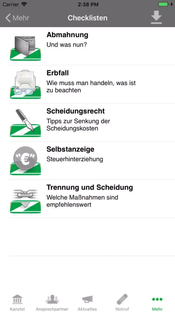 Rechtsanwälte Zipper & Partner 스크린샷