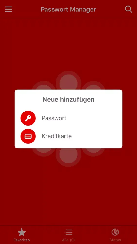 Vodafone Passwort Manager应用截图
