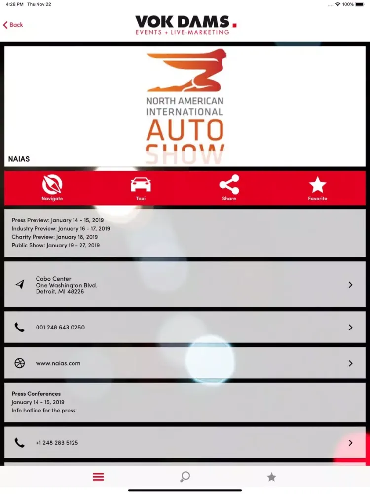 Detroit Guide iPad  स्क्रीनशॉट