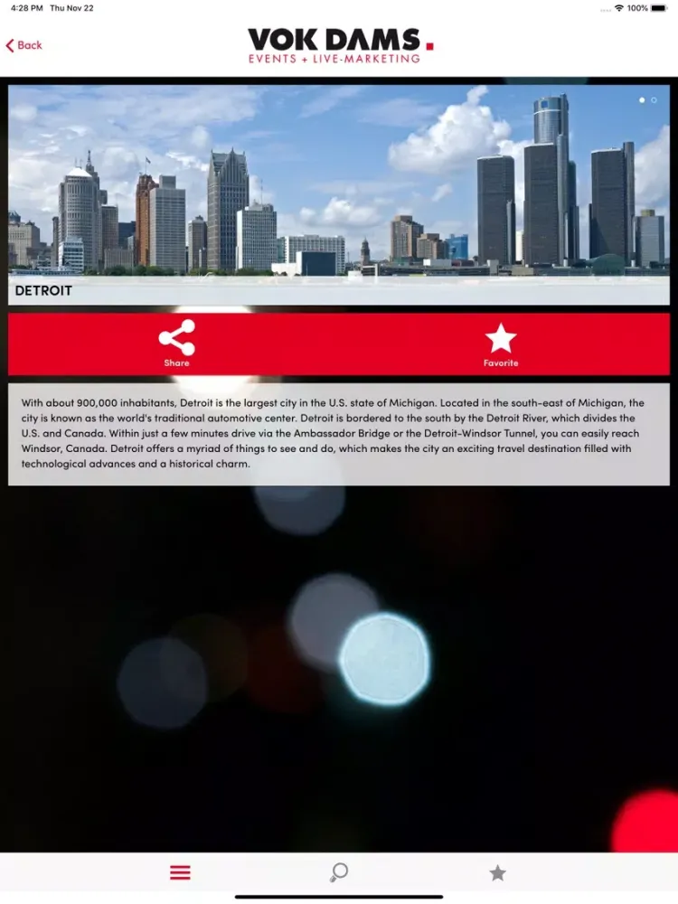 Detroit Guide iPad  स्क्रीनशॉट