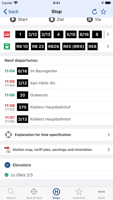 ภาพหน้าจอของ VRM Timetable & Tickets