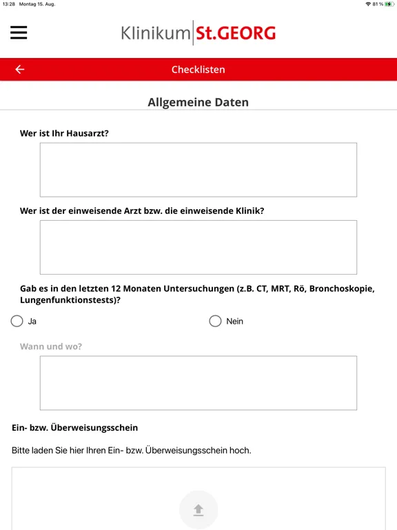 Klinikum St. Georg Leipzig iPad  Screenshots