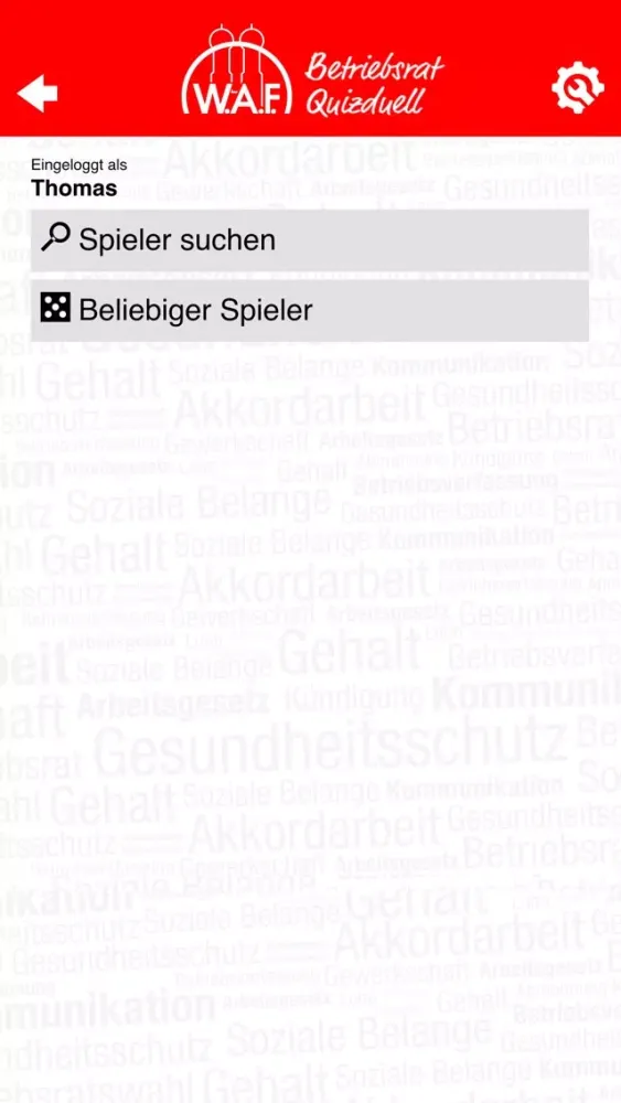 Tangkapan layar Betriebsrat Quizduell