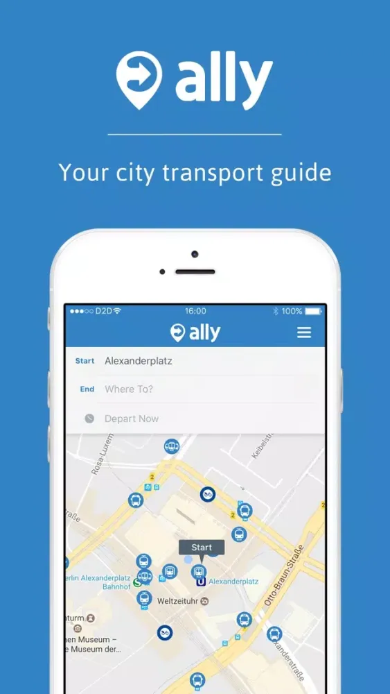 Capturas de tela do ally: your city route planner
