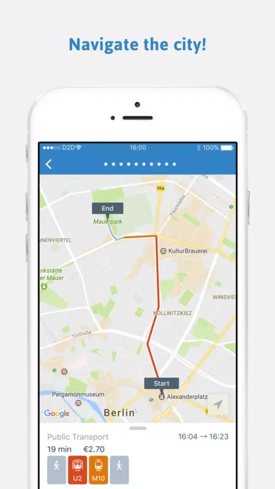 Capturas de tela do ally: your city route planner