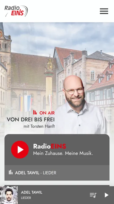 Capturas de tela do Radio Eins Coburg