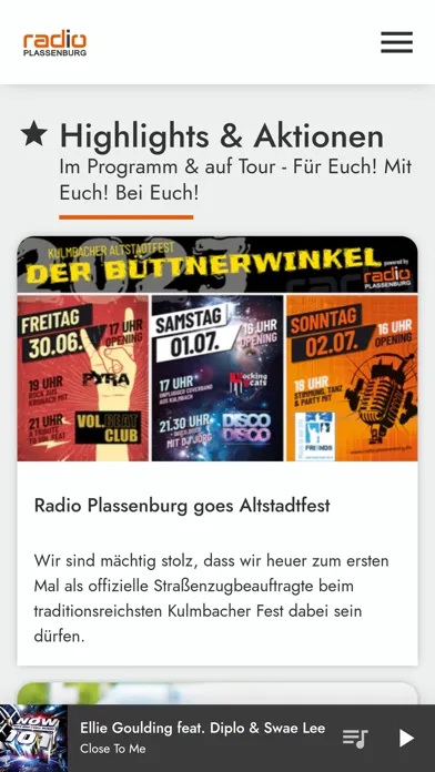 Capturas de pantalla de Radio Plassenburg