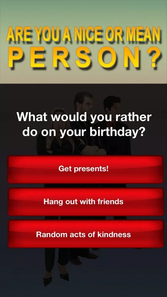 Are You A Nice Or Mean Person - Find It Out With This Quiz! سکرین شاٹس