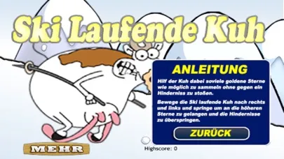 Die Verrückte Ski Laufende Kuh স্ক্রিনশট