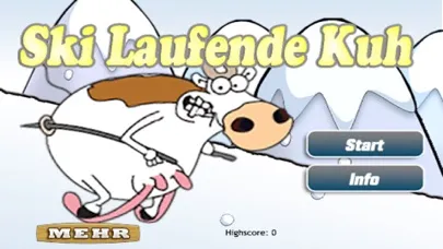 Verrückte Ski Laufende Kuh LT سکرین شاٹس