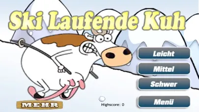 Verrückte Ski Laufende Kuh LT سکرین شاٹس