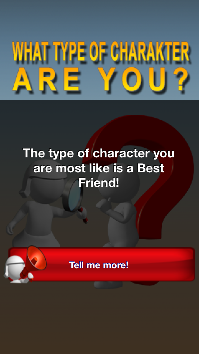 Captures d'écran de What Type Of Charakter Are You - What Is Your Personality?