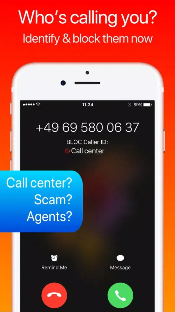 Capturas de tela do Call center blocker and identifyer - BLOC (DE)