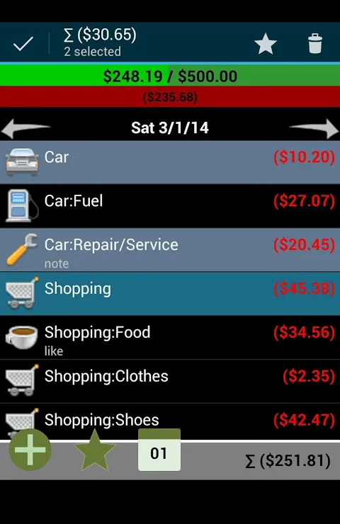 Capturas de pantalla de Expenses Recorder - Easy and fast finance tracker