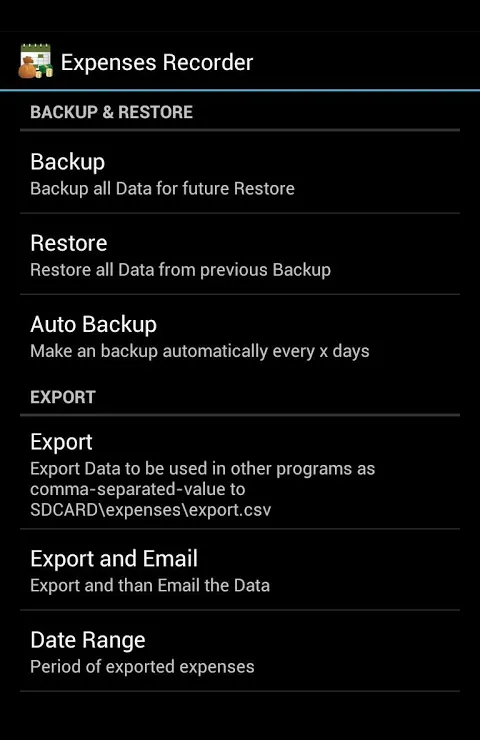 Capturas de pantalla de Expenses Recorder - Easy and fast finance tracker