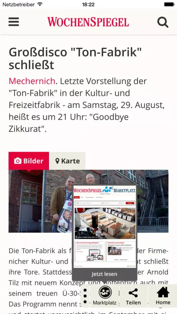 WochenSpiegellive.de Screenshots