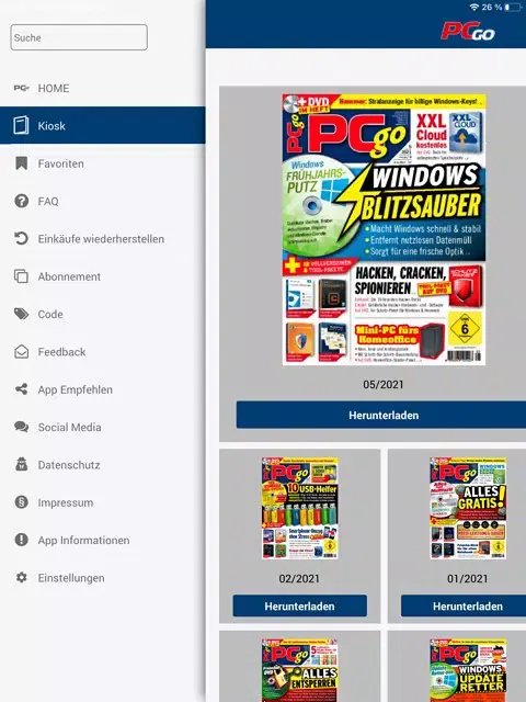 Tangkapan skrin PCgo Magazin