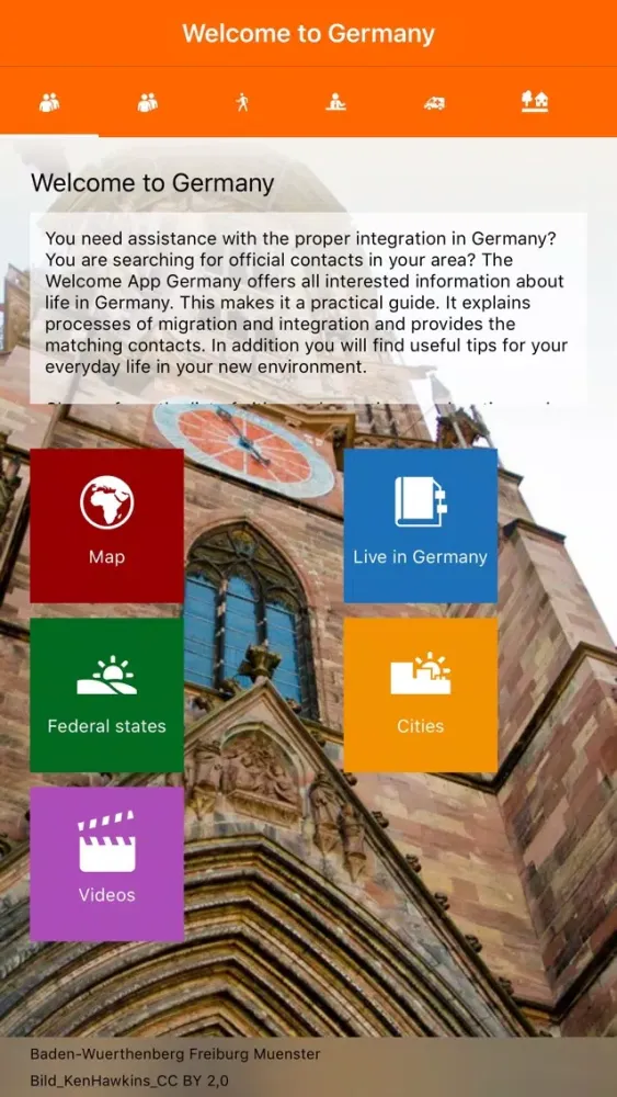 Welcome App Germany Screenshots