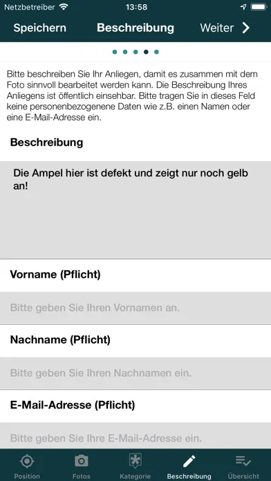 Mängelmelder Screenshots