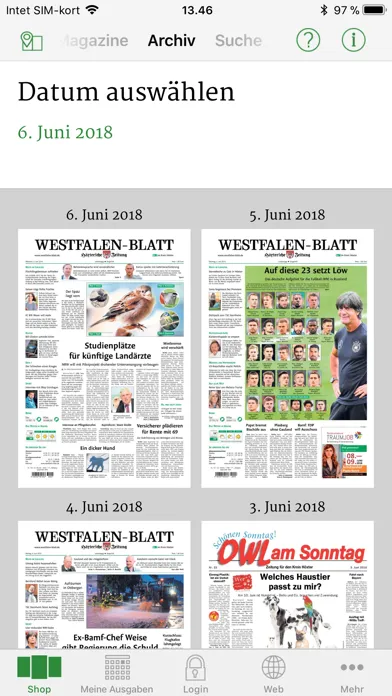 Ảnh chụp màn hình của Westfalen-Blatt