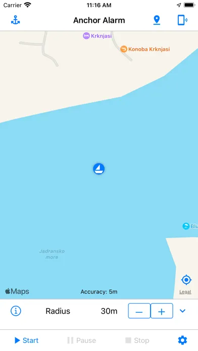 Anchor Alarm / Watch Screenshots