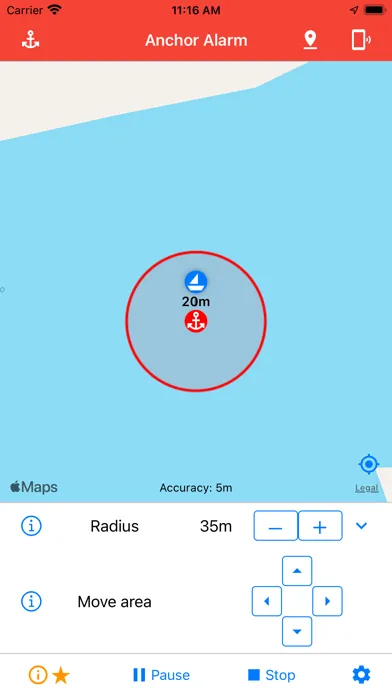 Anchor Alarm / Watch Screenshots