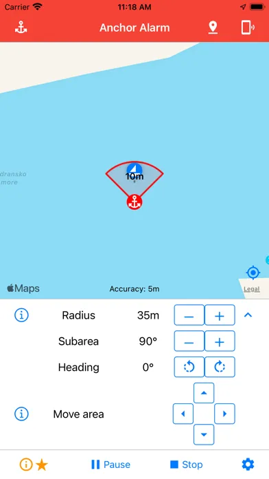 Anchor Alarm / Watch Screenshots