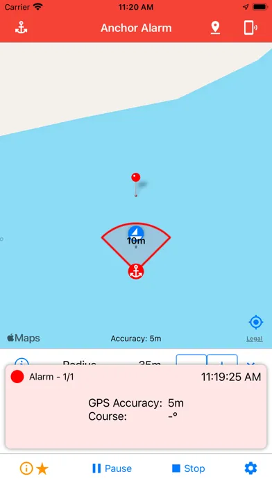 Anchor Alarm / Watch Screenshots