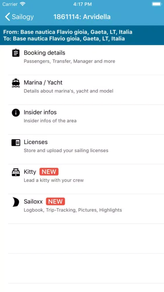 Sailogy سکرین شاٹس