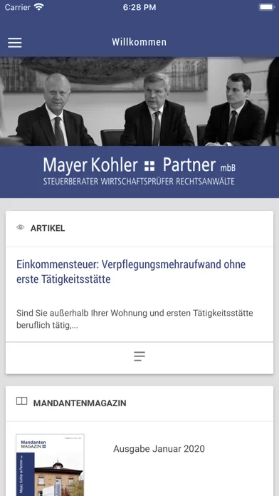 Mayer Kohler + Partner Screenshots