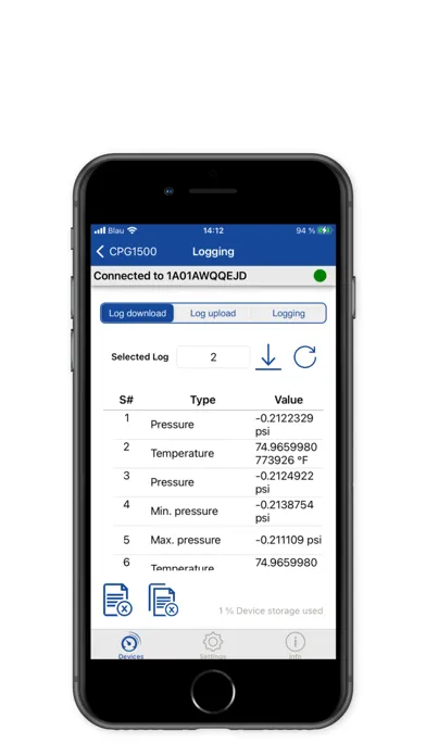 myWIKA device स्क्रीनशॉट