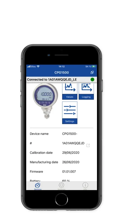 myWIKA device स्क्रीनशॉट