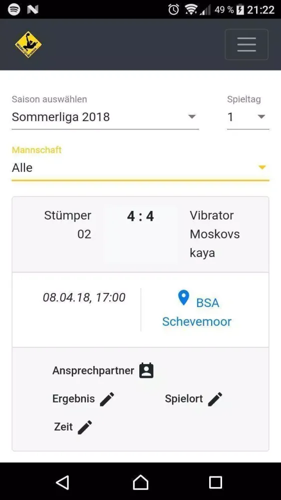 Wilde Liga Bremen应用截图