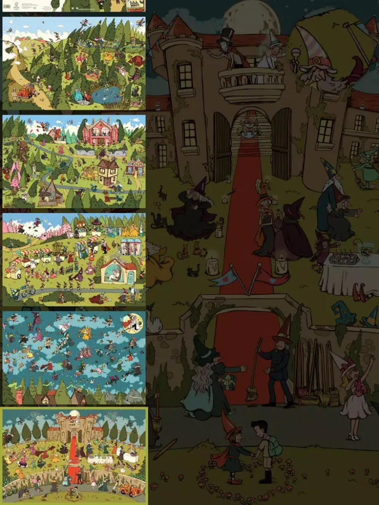 Capturas de pantalla de Witches Wimmelbook App iPad 