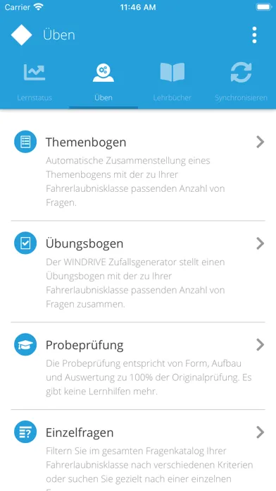 WINDRIVE Theorietrainer Screenshots