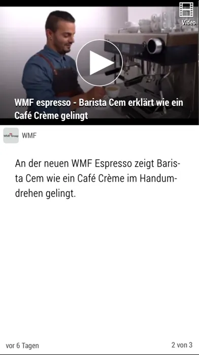 ภาพหน้าจอของ My WMF Group - Mitarbeiter App
