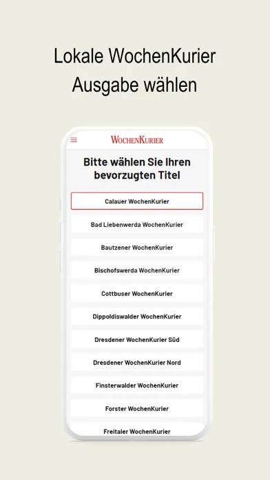 Captures d'écran de WochenKurier