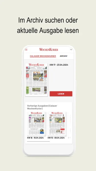 Captures d'écran de WochenKurier