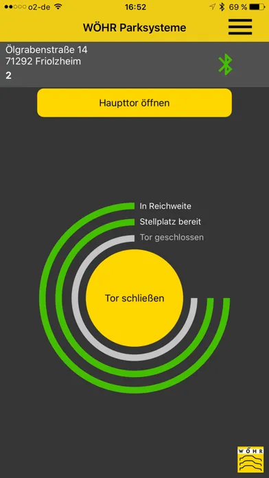 WÖHR Smartparking App स्क्रीनशॉट