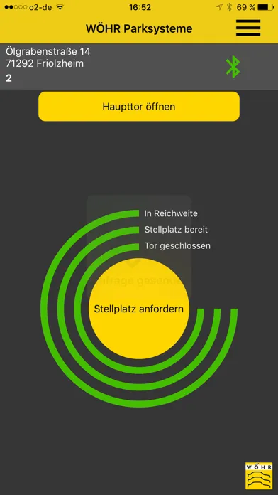 WÖHR Smartparking App स्क्रीनशॉट