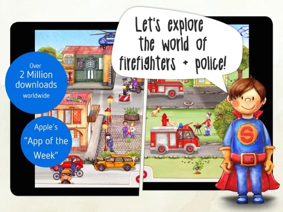 تصاویر Tiny Firefighters: Kids' App iPad 
