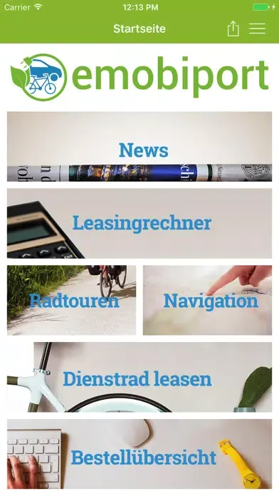 Capturas de tela do Emobiport: Fahrradleasing ganz einfach