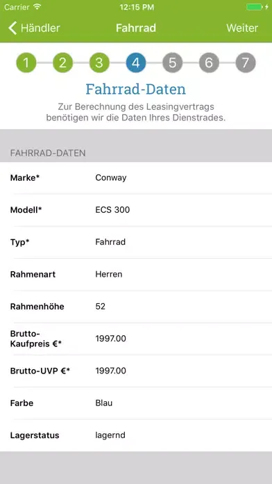 Capturas de tela do Emobiport: Fahrradleasing ganz einfach