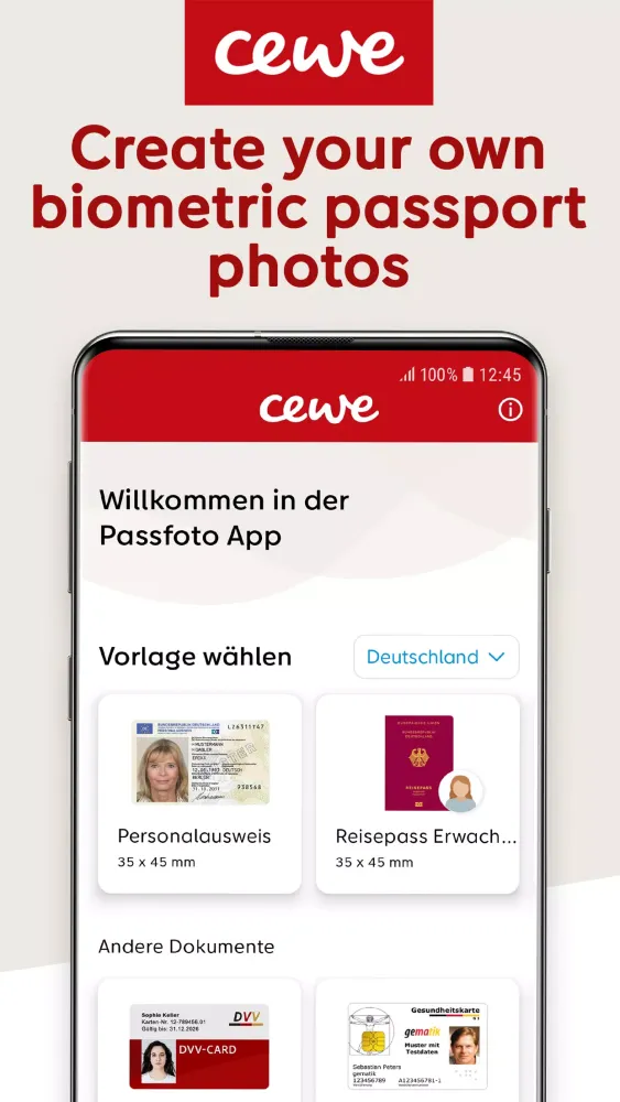 Capturas de pantalla de CEWE Passport Photo