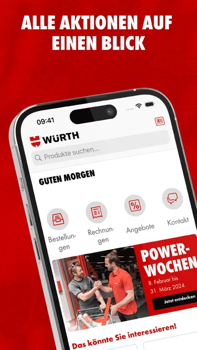 Ảnh chụp màn hình của Würth Deutschland